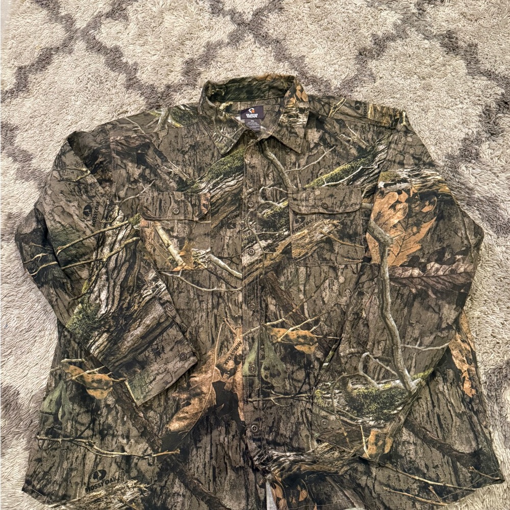 Camouflage Button-Up Shirt